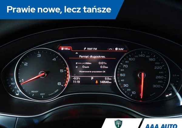 Audi A6 cena 79000 przebieg: 149526, rok produkcji 2015 z Grójec małe 436